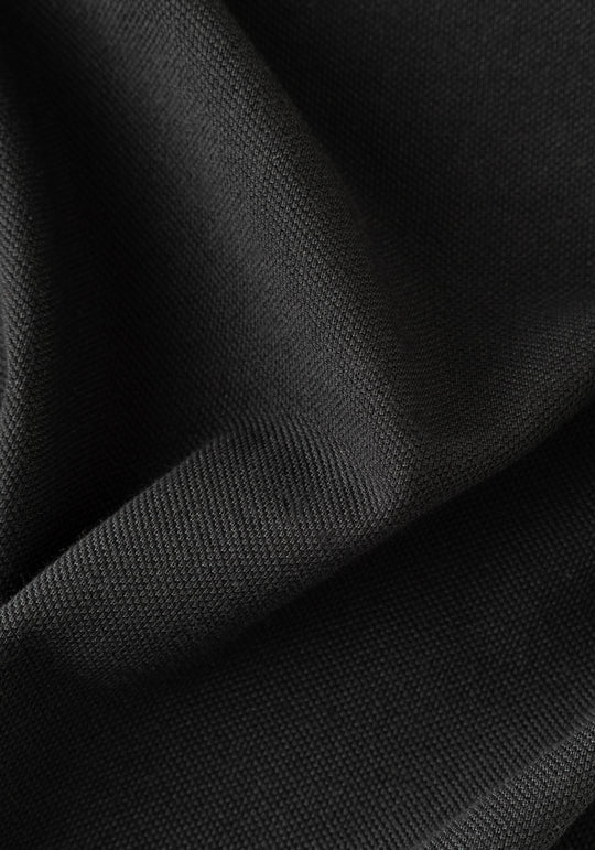 True Black Cotton Polo Shirt