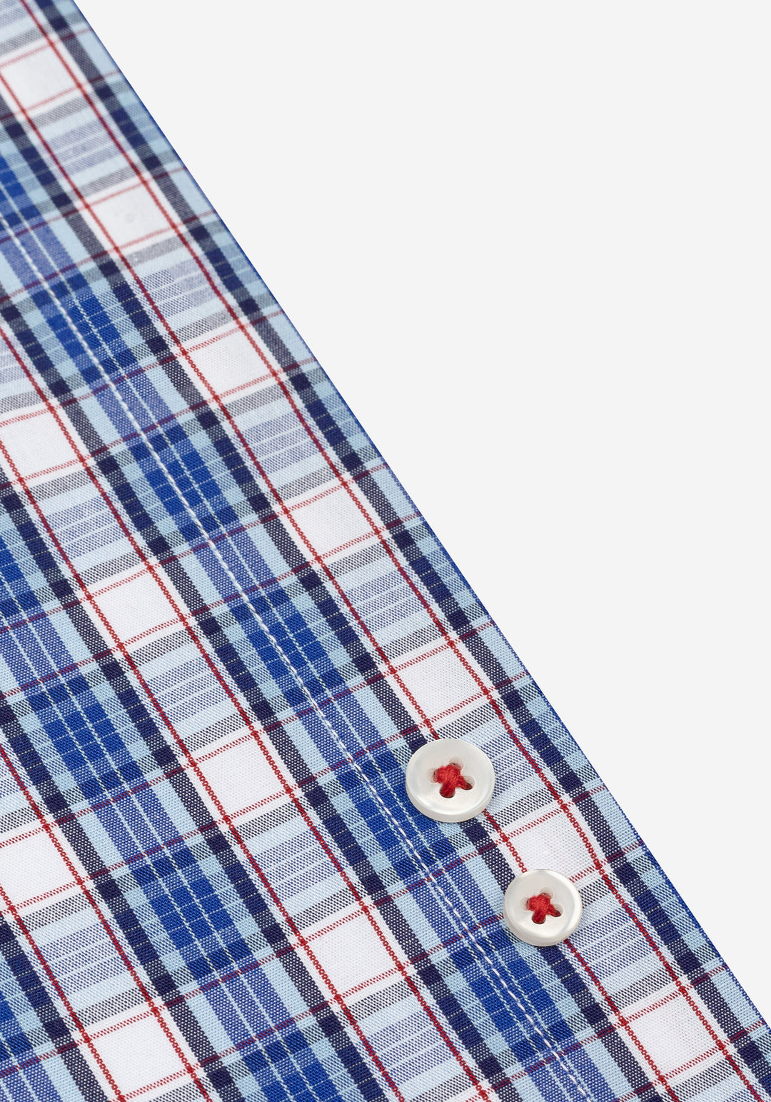 Atlantic Blue Checked Poplin Shirt