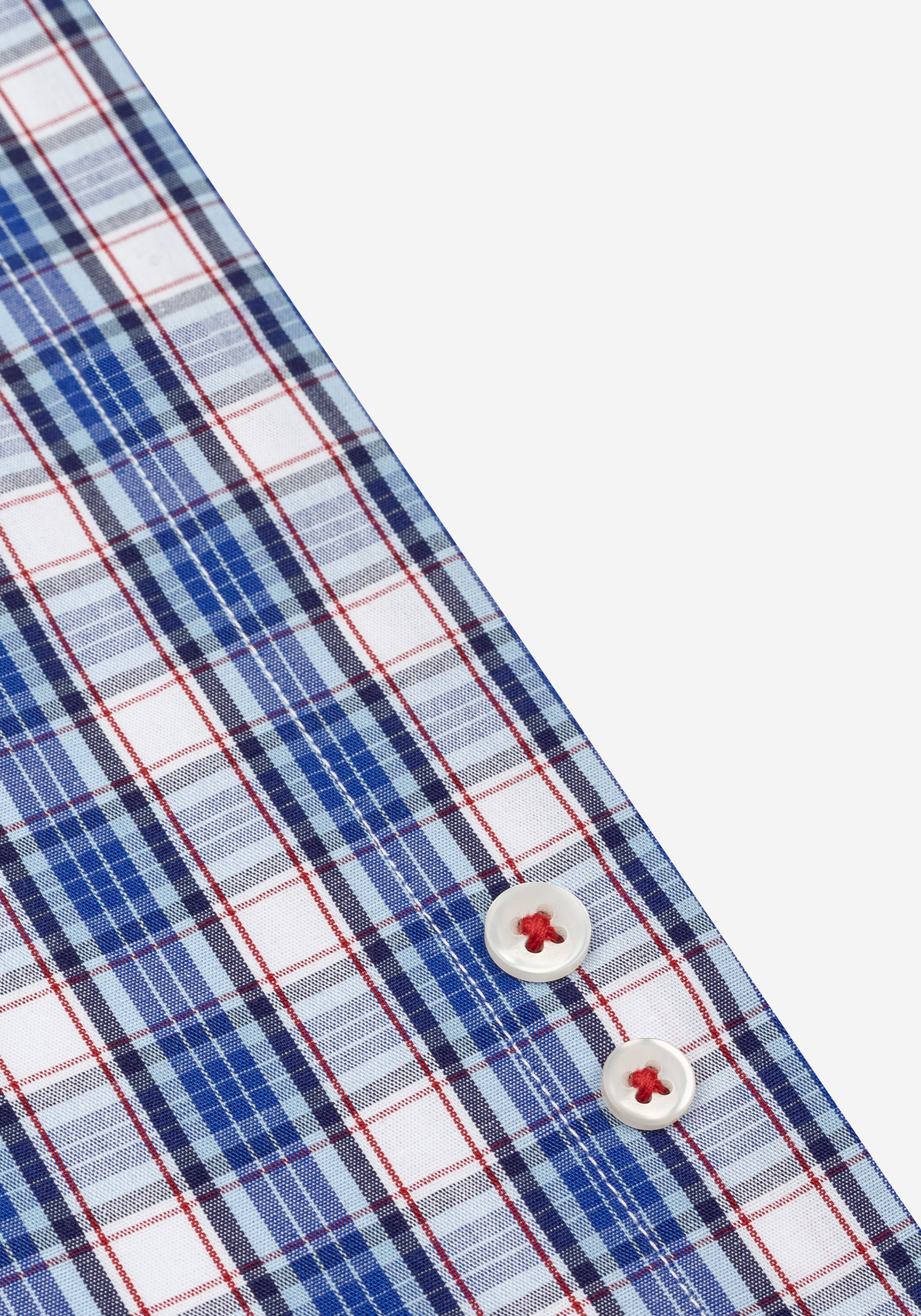 Atlantic Blue Checked Poplin Shirt