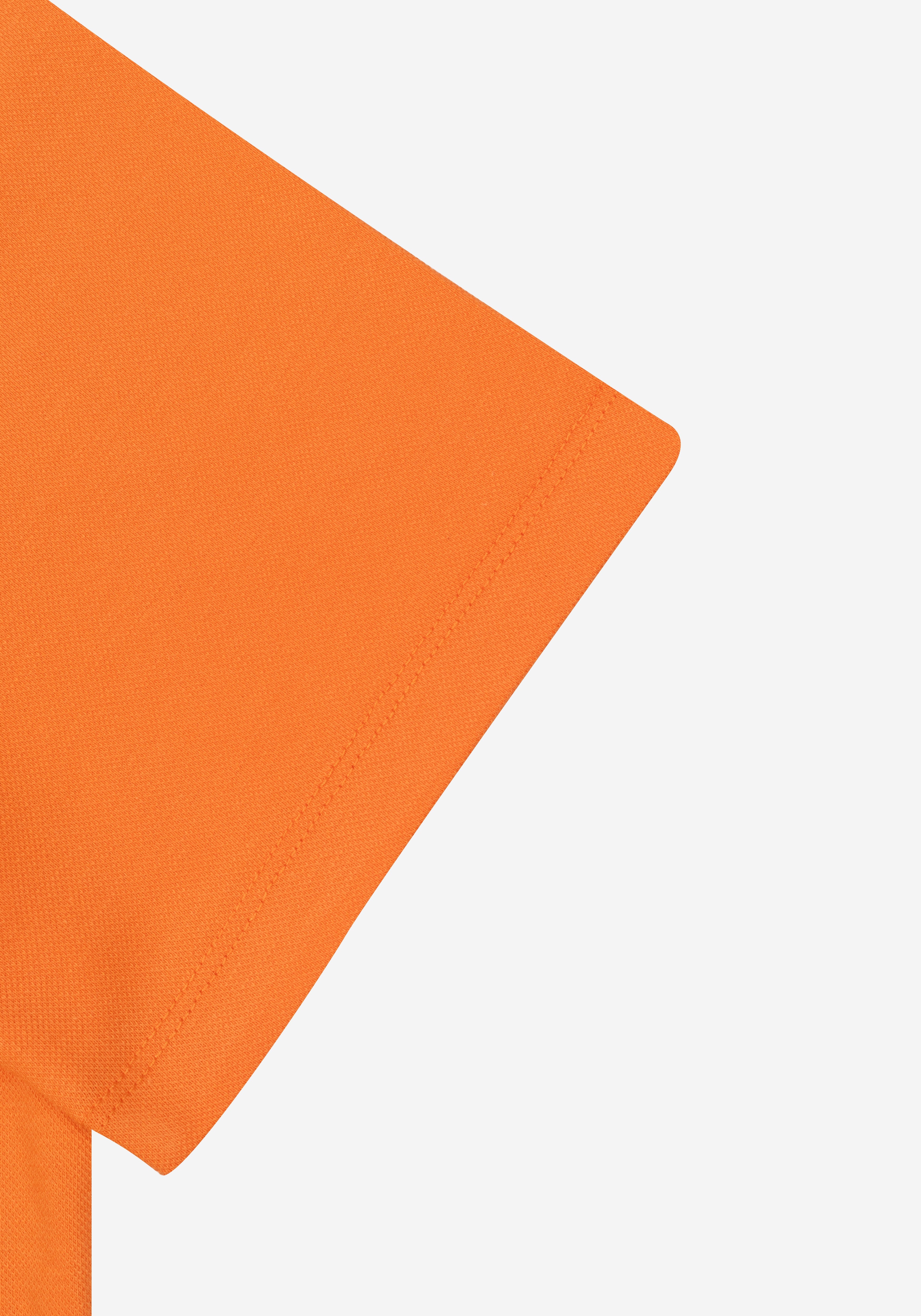 Metallic Orange Cotton Polo Shirt