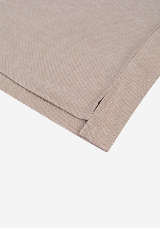 Dune Beige Cotton Polo Shirt