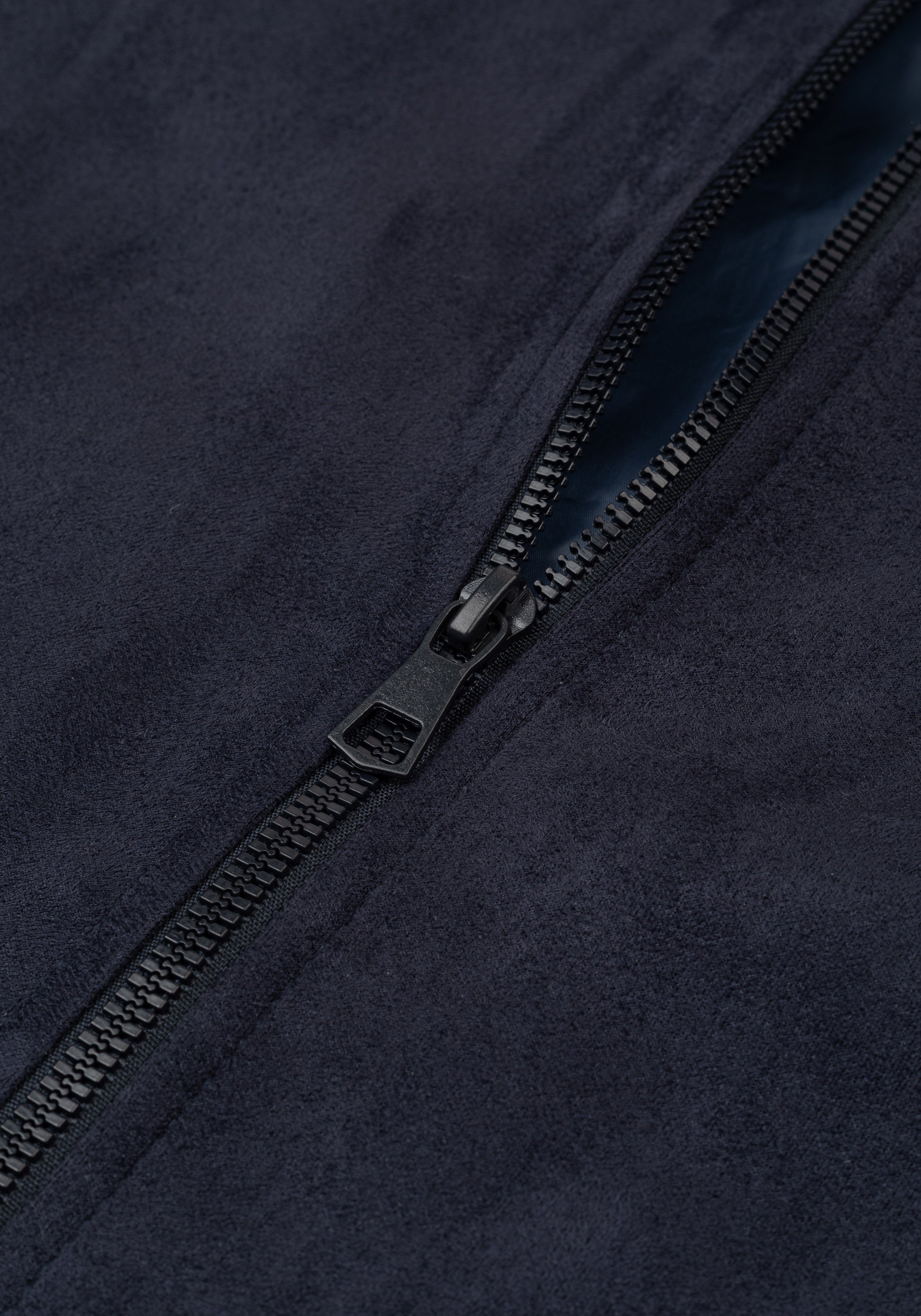 Midnight Navy Suede Jacket