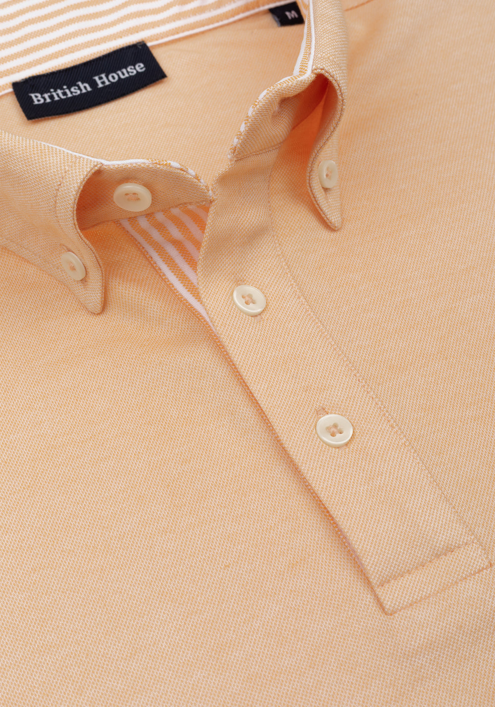Peach Orange Cotton Polo Shirt