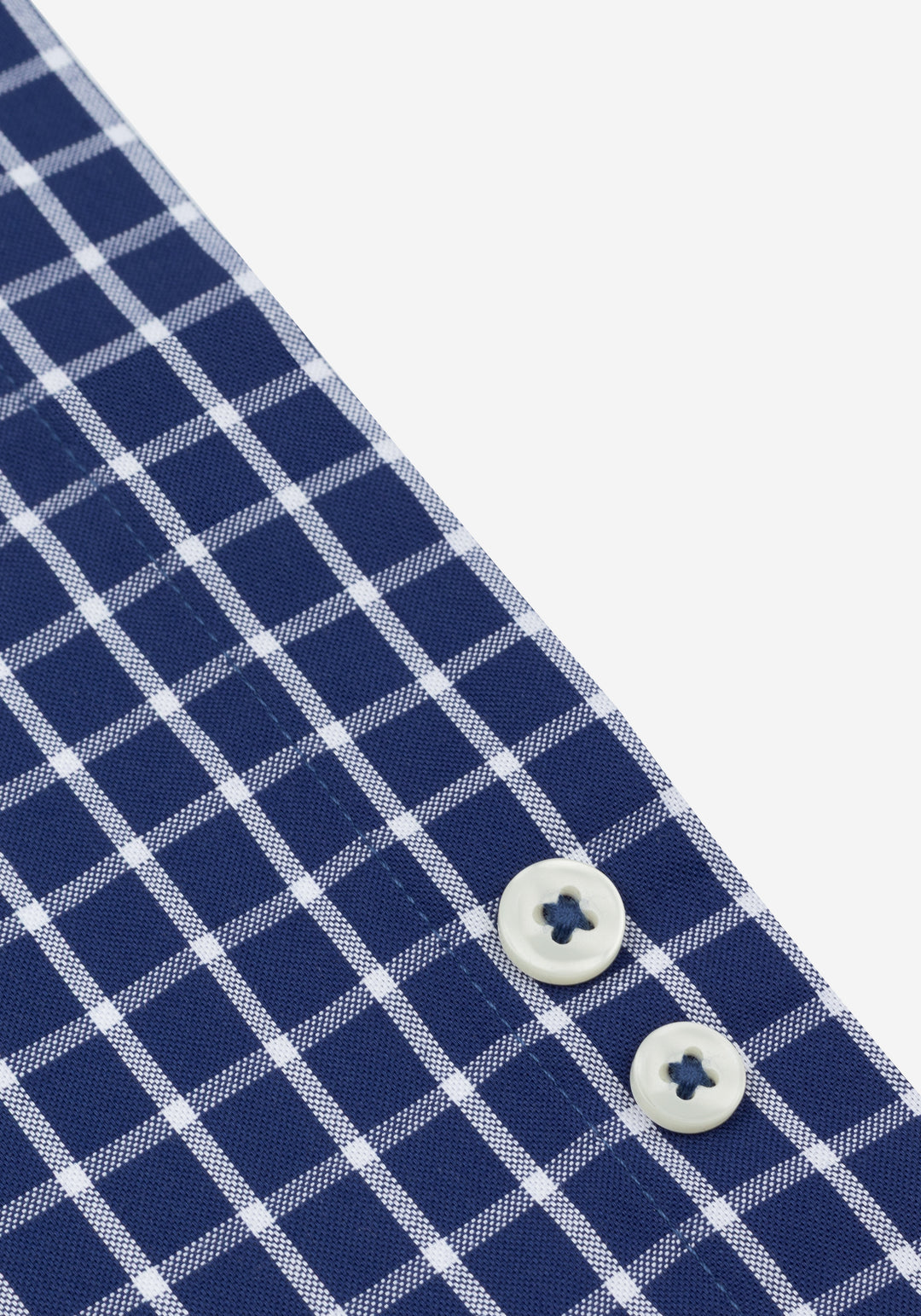 Windsor Navy Checked Poplin Shirt