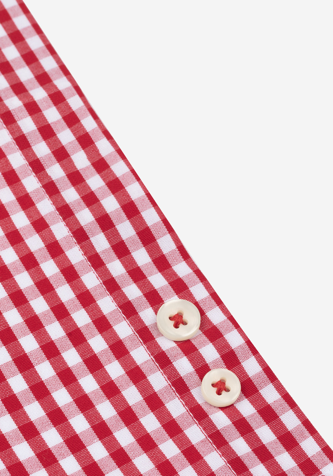 Cardinal Red Checked Poplin Shirt