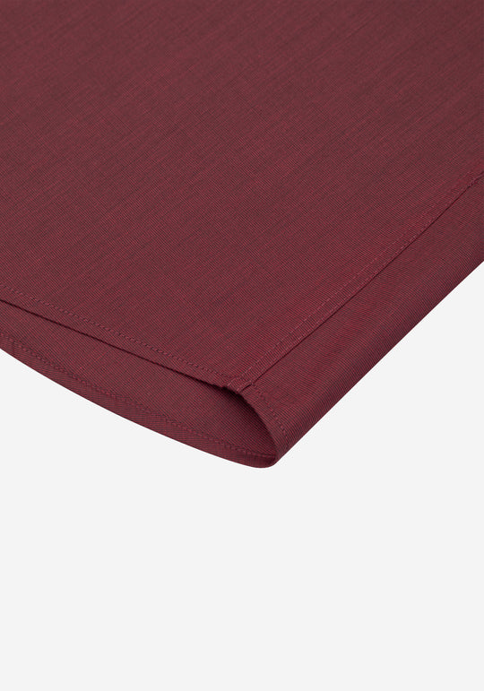 Dark Burgundy Poplin Shirt