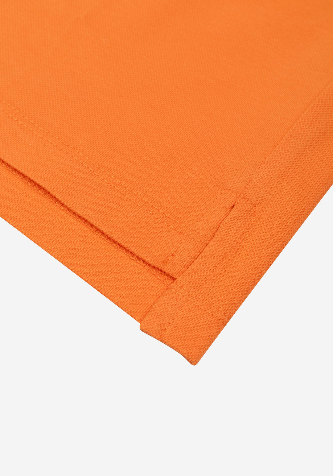 Metallic Orange Cotton Polo Shirt