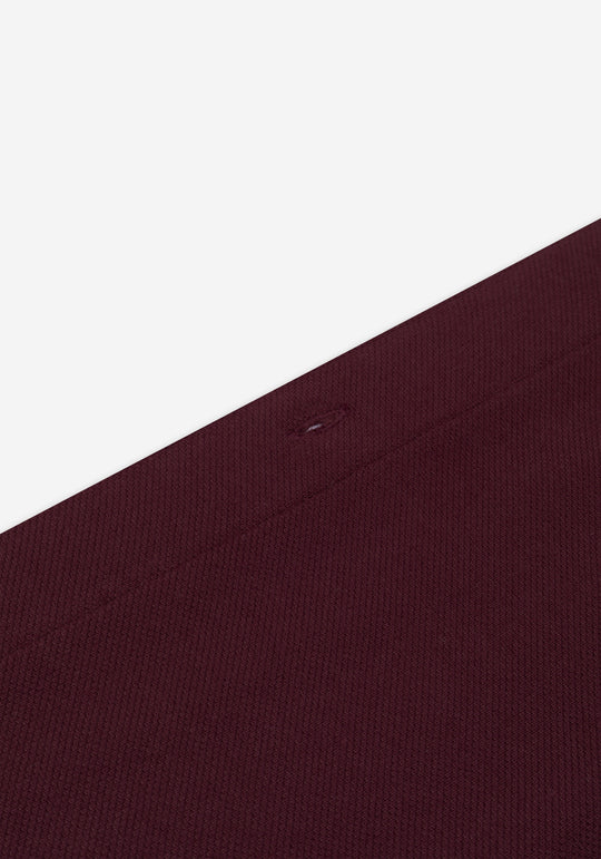 Berry Burgundy Piqué Shirt