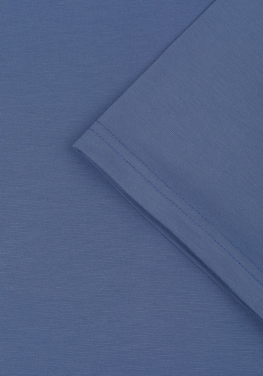 Slate Blue Soft Knit Polo Shirt