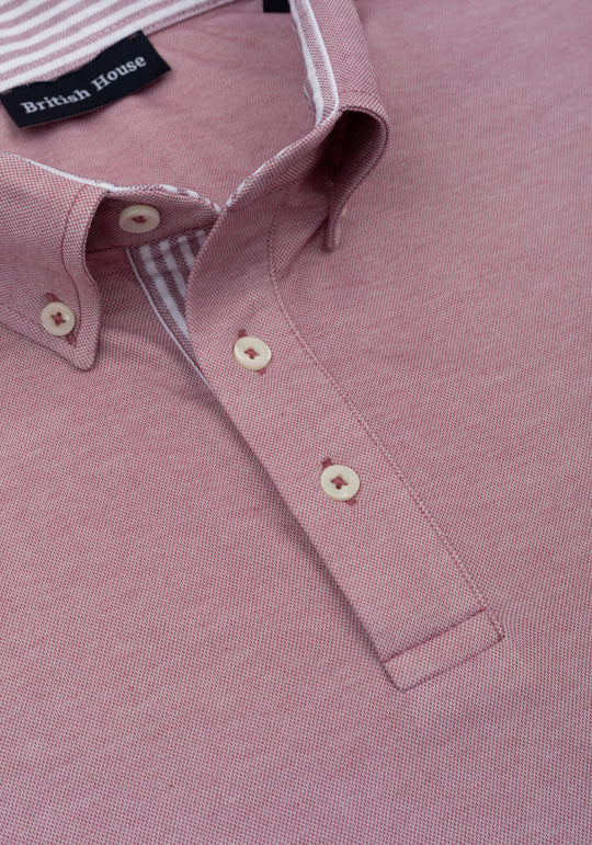 Dusty Rose Cotton Polo