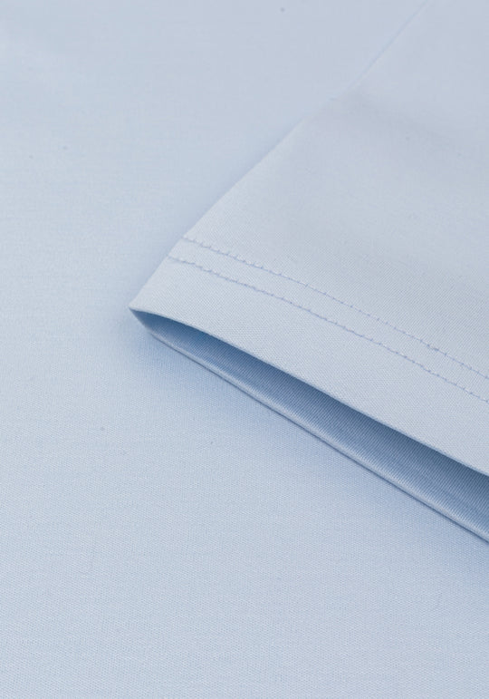 Mist Blue Mercerized Interlock Jersey