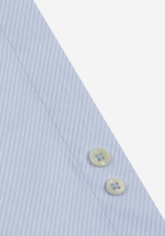 Whisper Blue Stripe Signature Twill Shirt