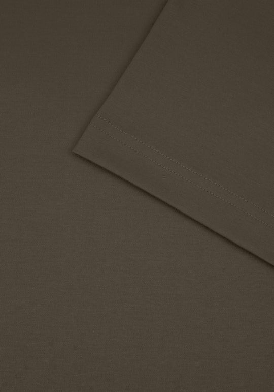 Smoked Olive Mercerized Interlock Jersey