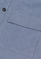 Steel Blue Cotton Overshirt