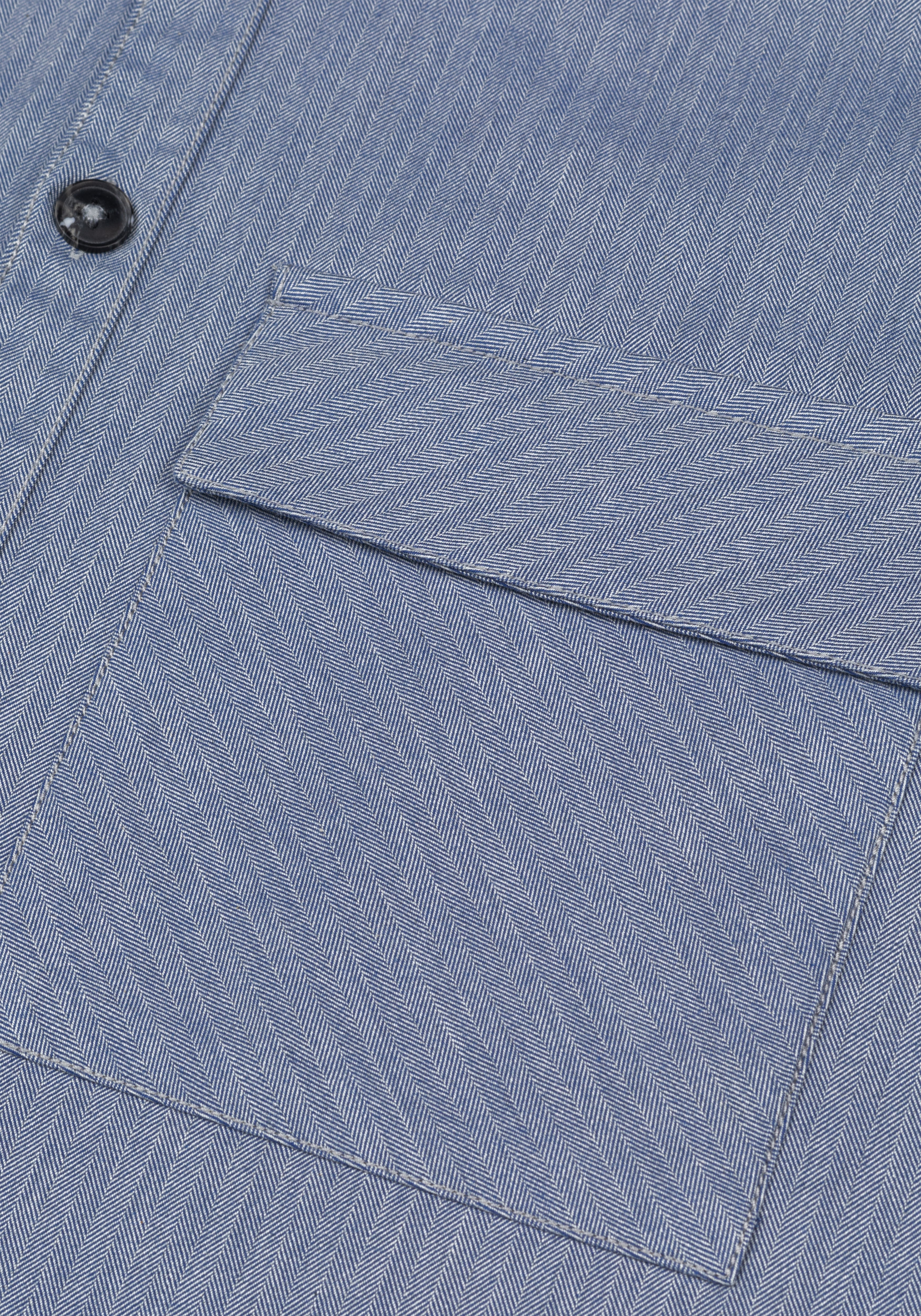 Steel Blue Cotton Overshirt