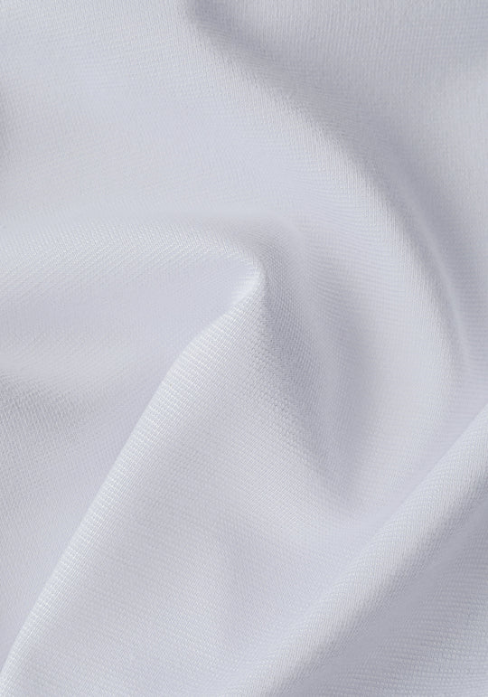 Swan White Soft Knit Polo Shirt