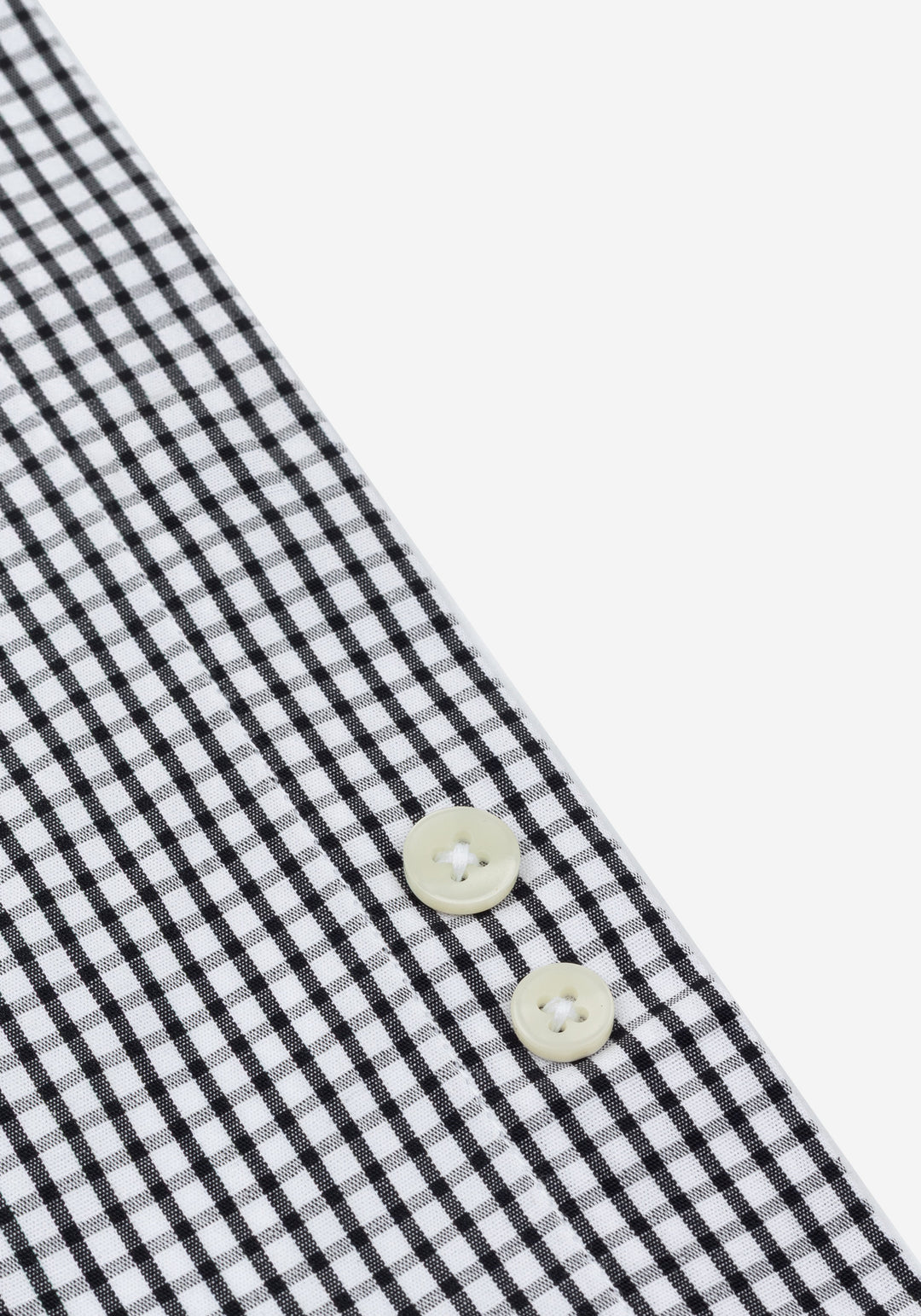 Jet Black Checked Poplin Shirt