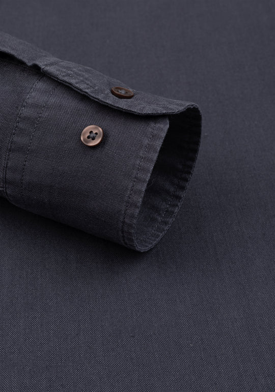 Charcoal Grey Piece-Dyed Shirt