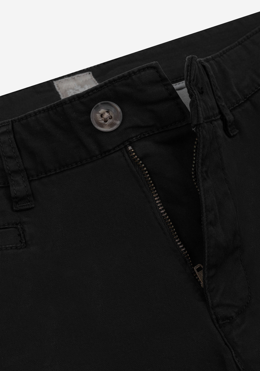 Pure Black Gabardine