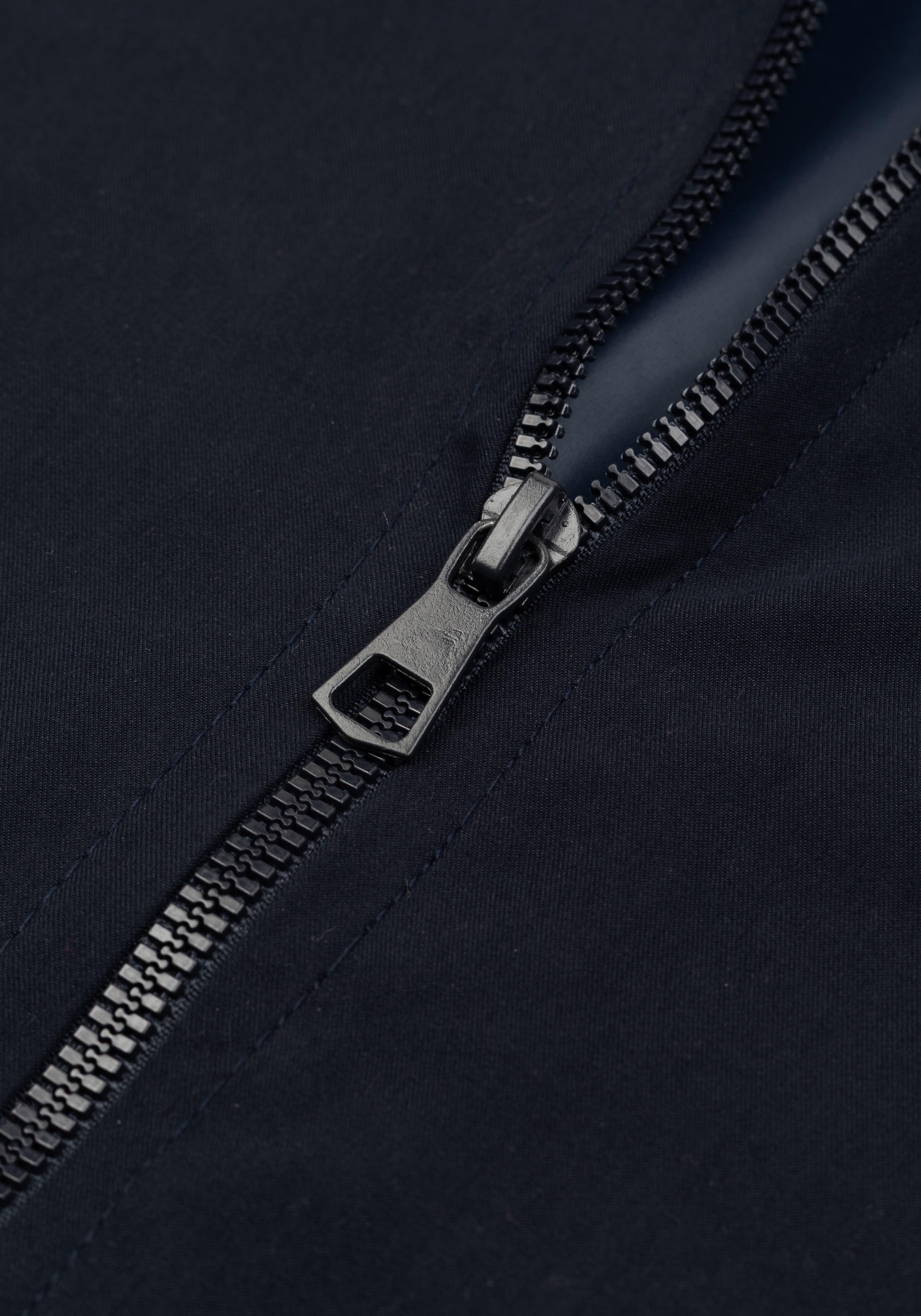 True Navy Suede Jacket