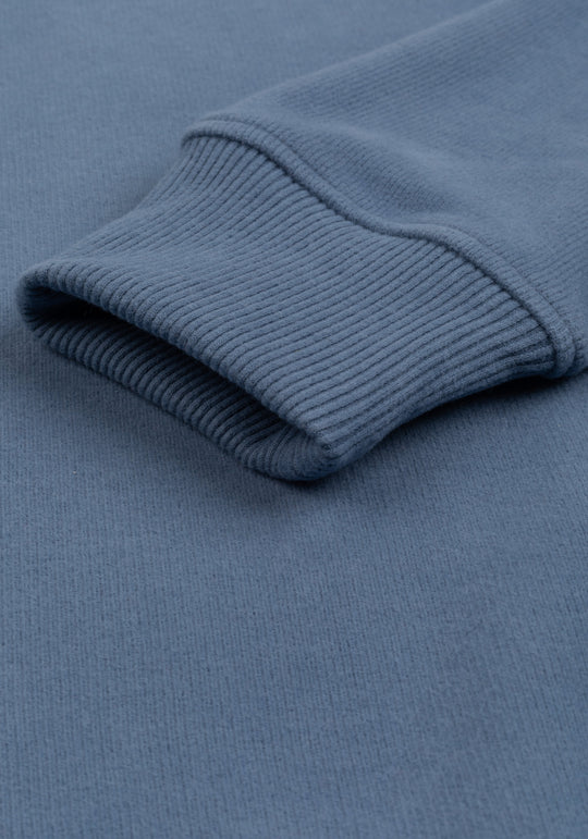 Slate Blue Cotton Sweatshirt