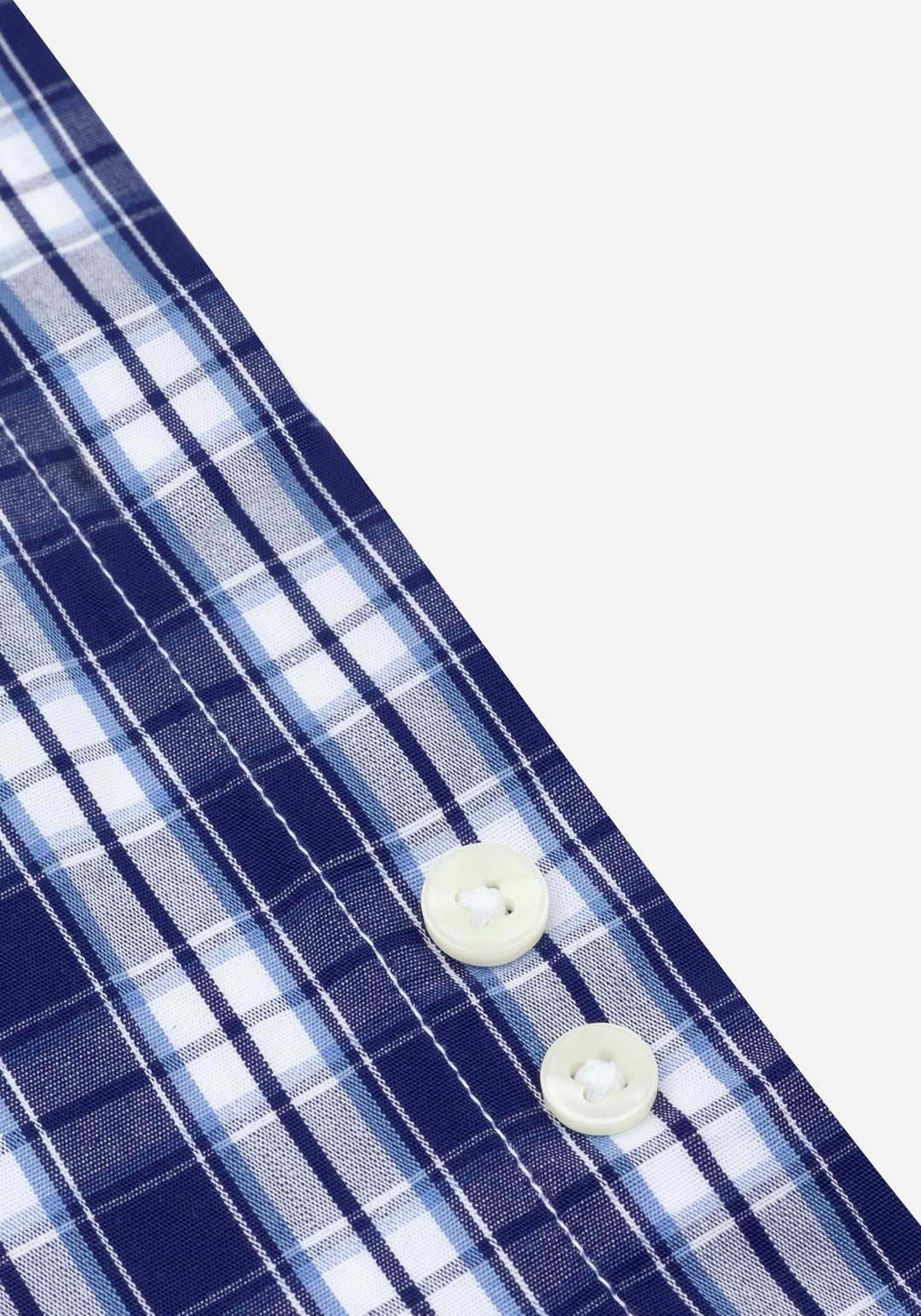 Midnight Navy Checked Poplin Shirt