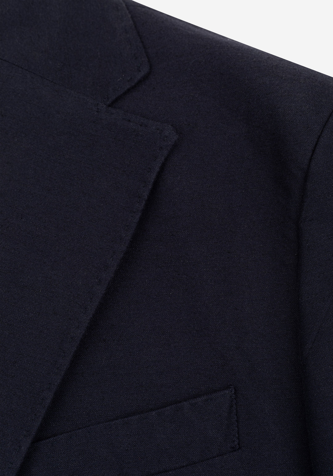 Midnight Navy Linen Blend Blazer