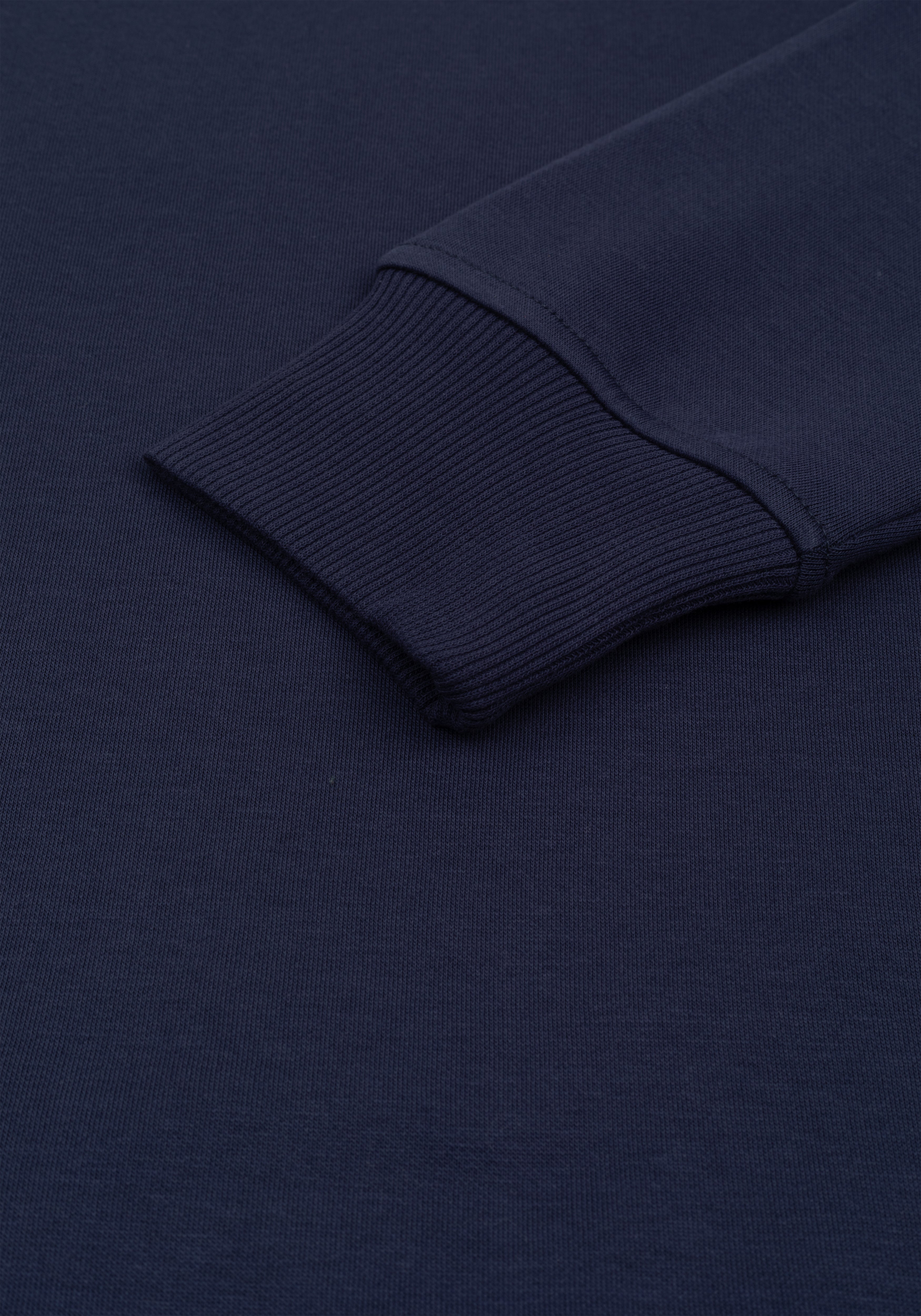 Phantom Navy Faux-Fur Sweatshirt