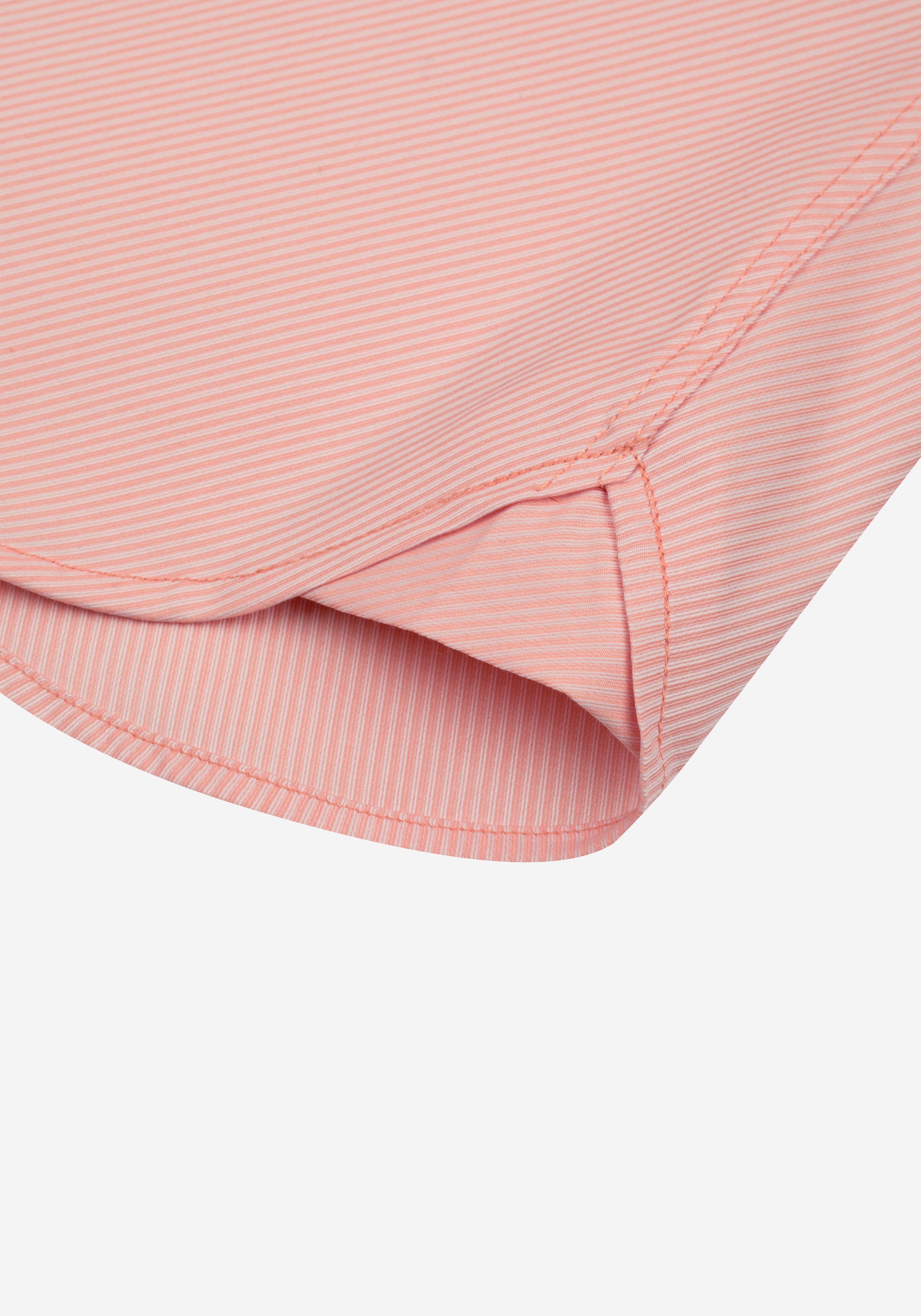 Salmon Glow Stripe Signature Twill Shirt