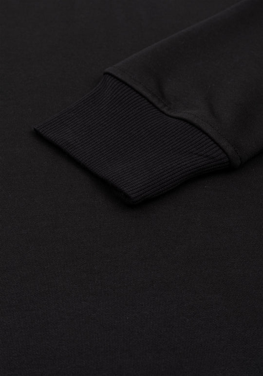 Ethereal Black Faux-Fur Sweatshirt