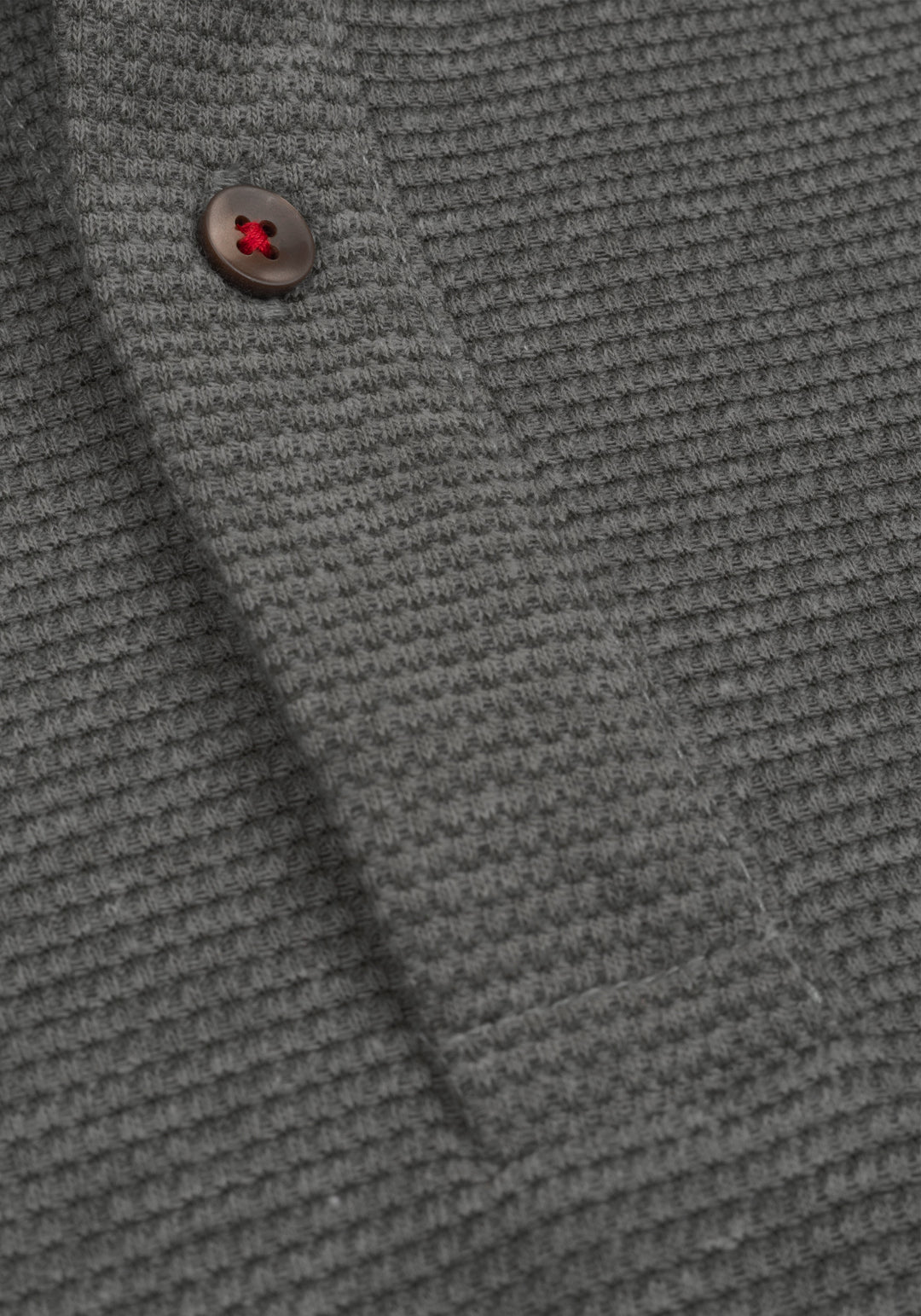 Muted Olive Waffle Polo Shirt