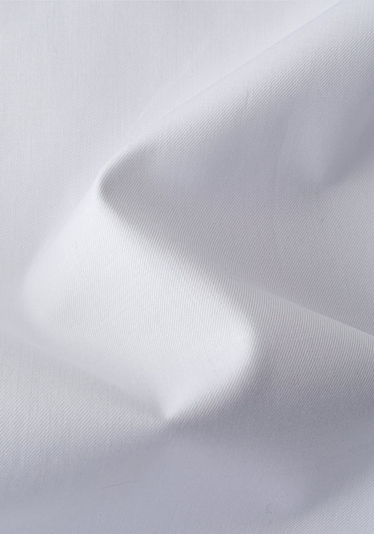 Pristine White Twill Shirt