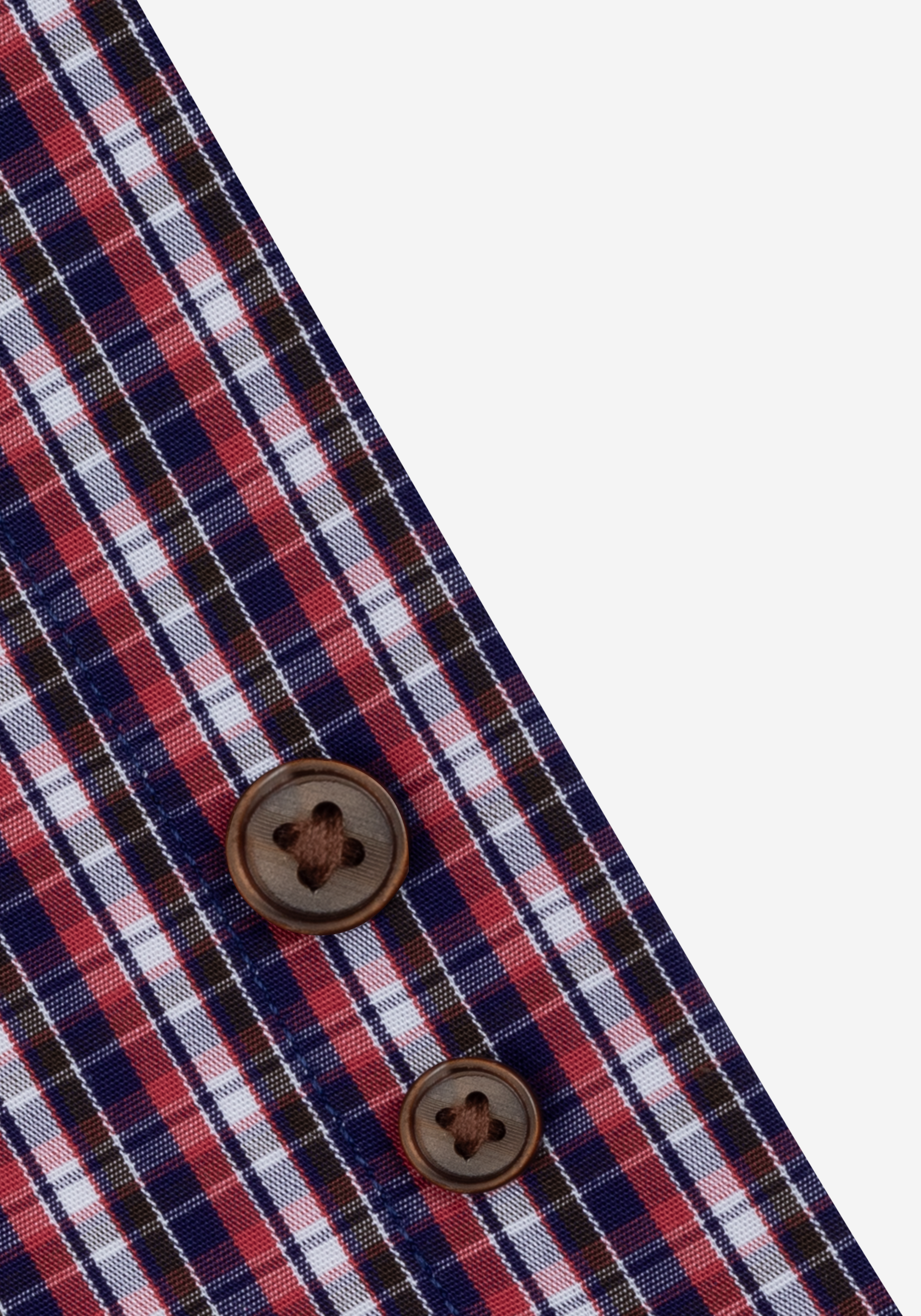 Vintage Navy Red Checked Twill Shirt