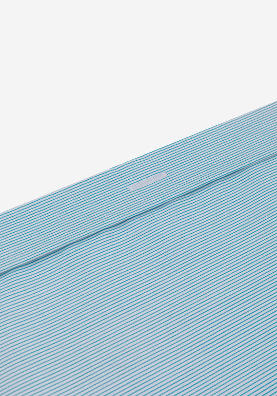Arctic Turquoise Stripe Signature Twill Shirt