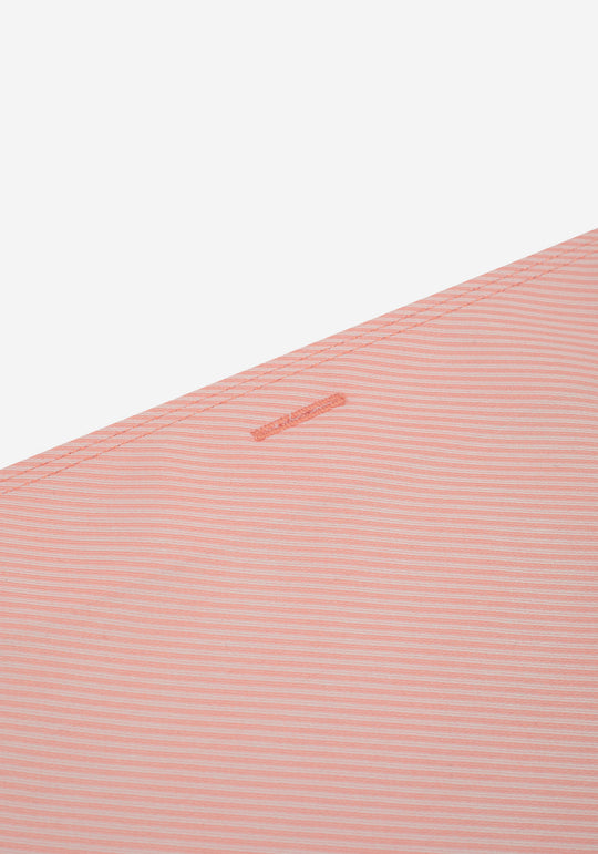 Salmon Glow Stripe Signature Twill Shirt