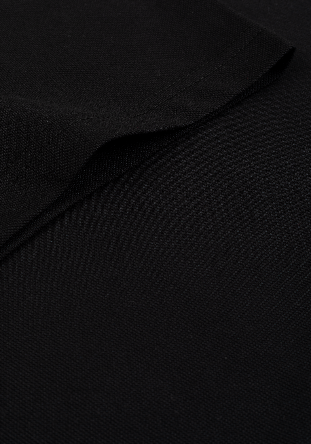Grit Black Cotton Polo Shirt