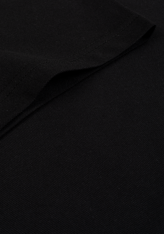 Grit Black Cotton Polo Shirt