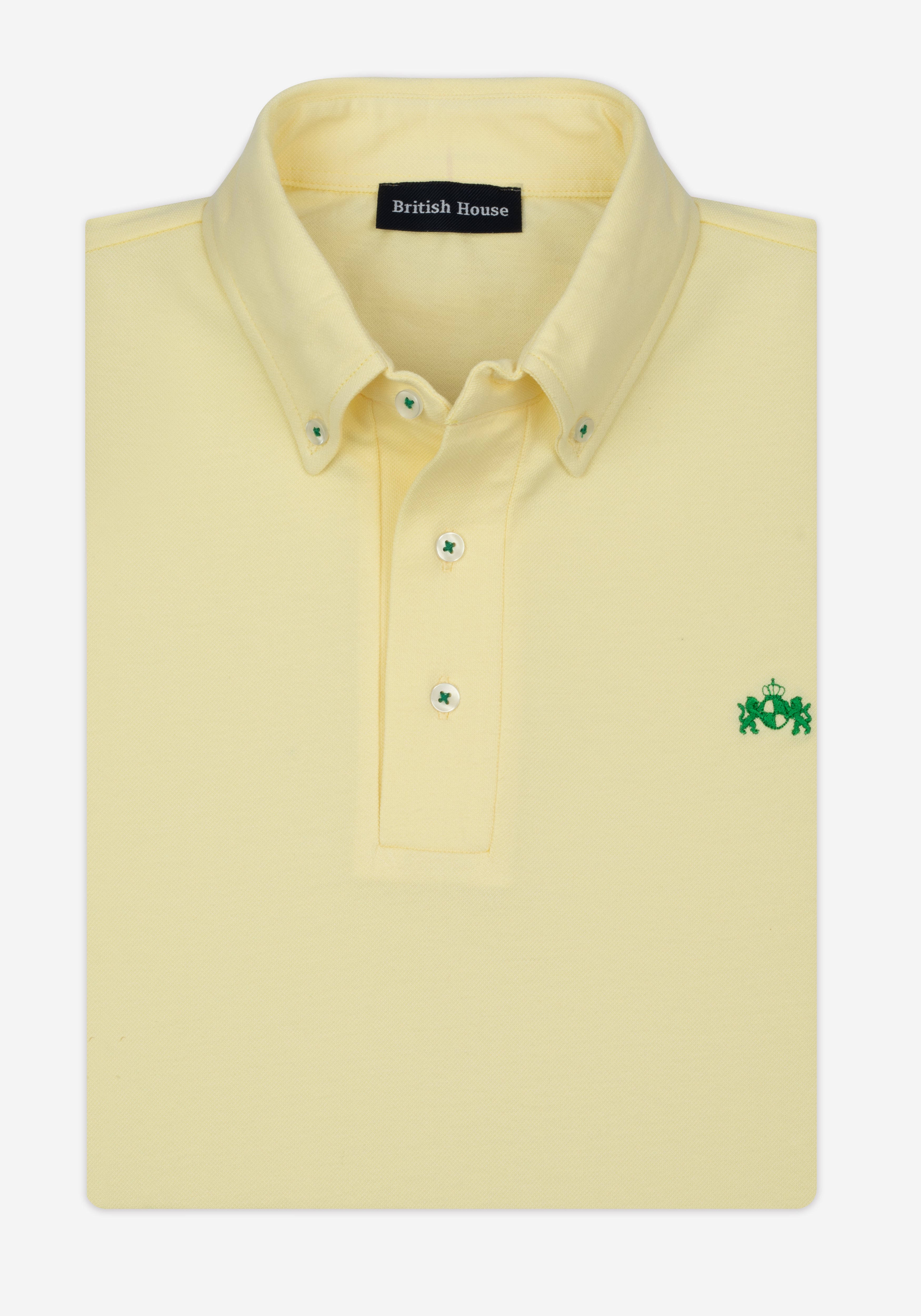 Blaze Yellow Cotton Polo Shirt
