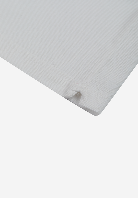 Opal White Cotton Polo Shirt