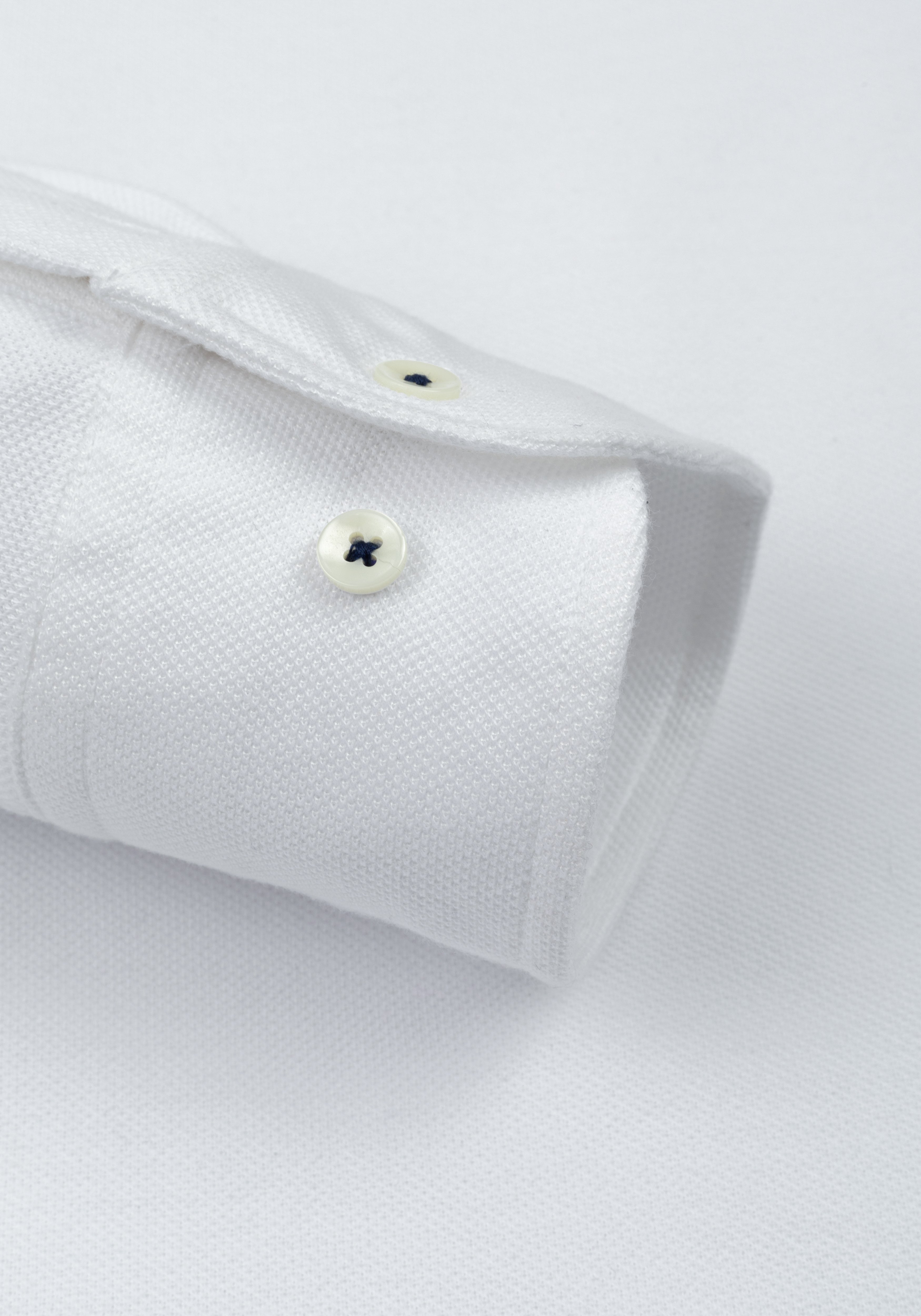 Mist White PiquÃ© Shirt