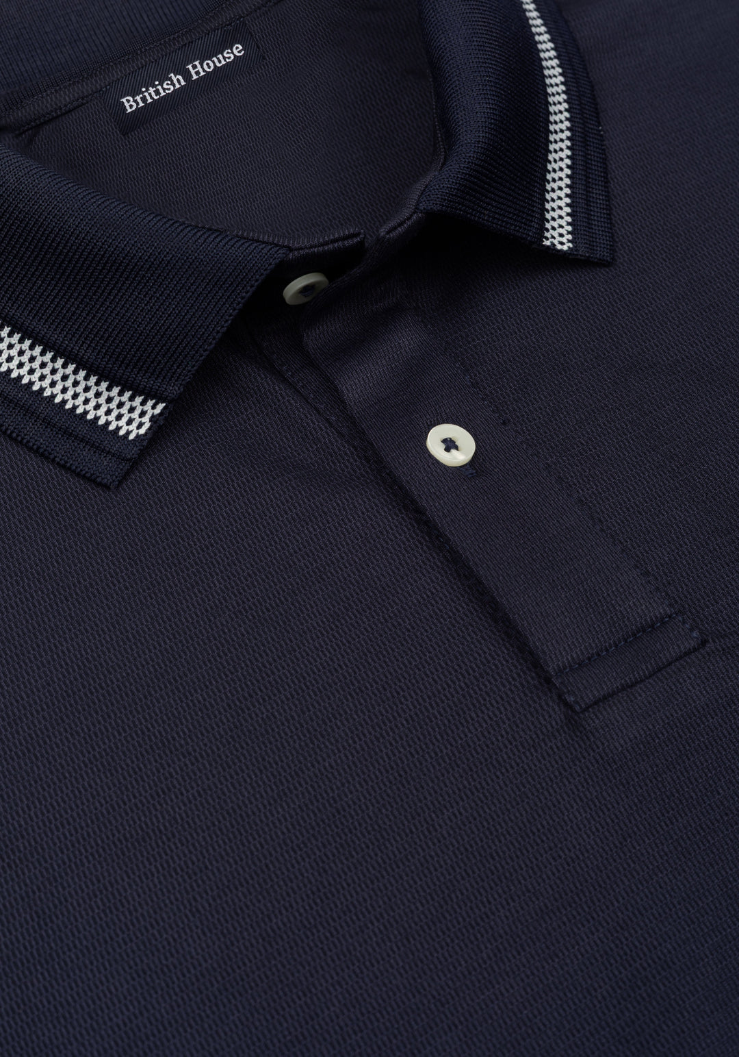 Deep Navy Cotton Polo Shirt