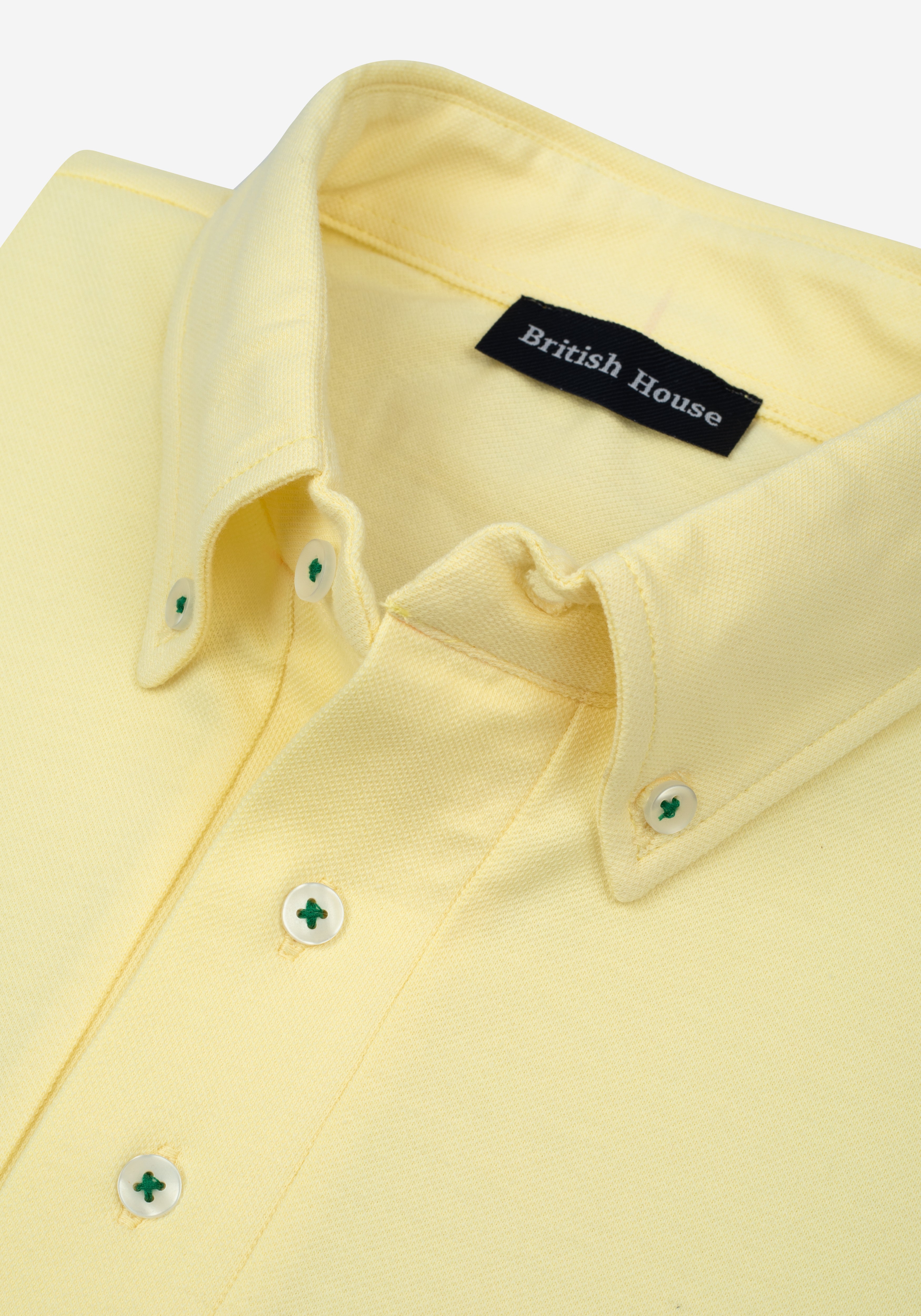 Blaze Yellow Cotton Polo Shirt