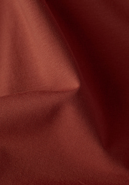 Dim Orange Cotton Undershirt - Short Sleeve