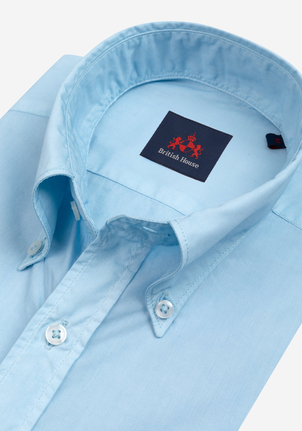 Fresh Blue Piece-Dyed Shirt