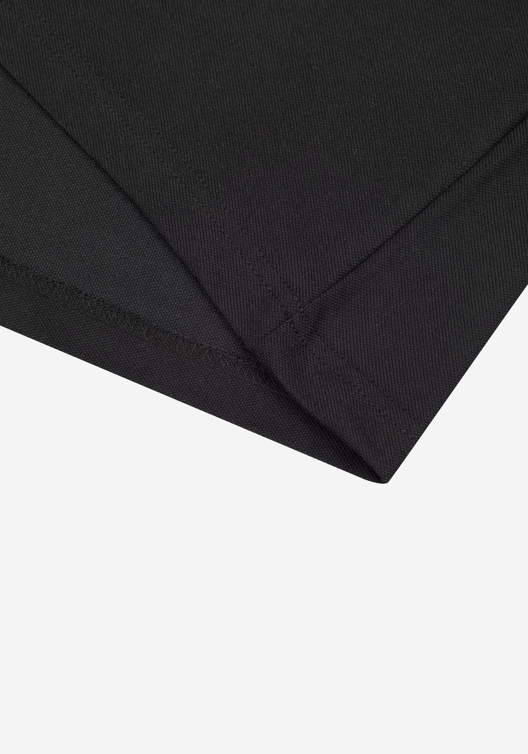 True Black Cotton Polo Shirt