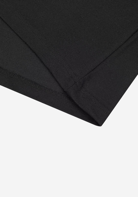 True Black Cotton Polo Shirt