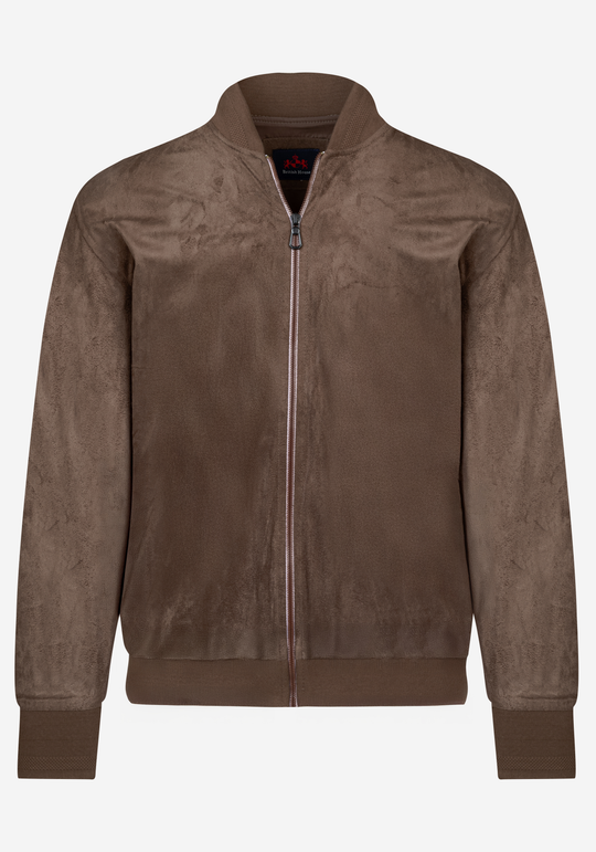 Mocha Beige Suede Jacket