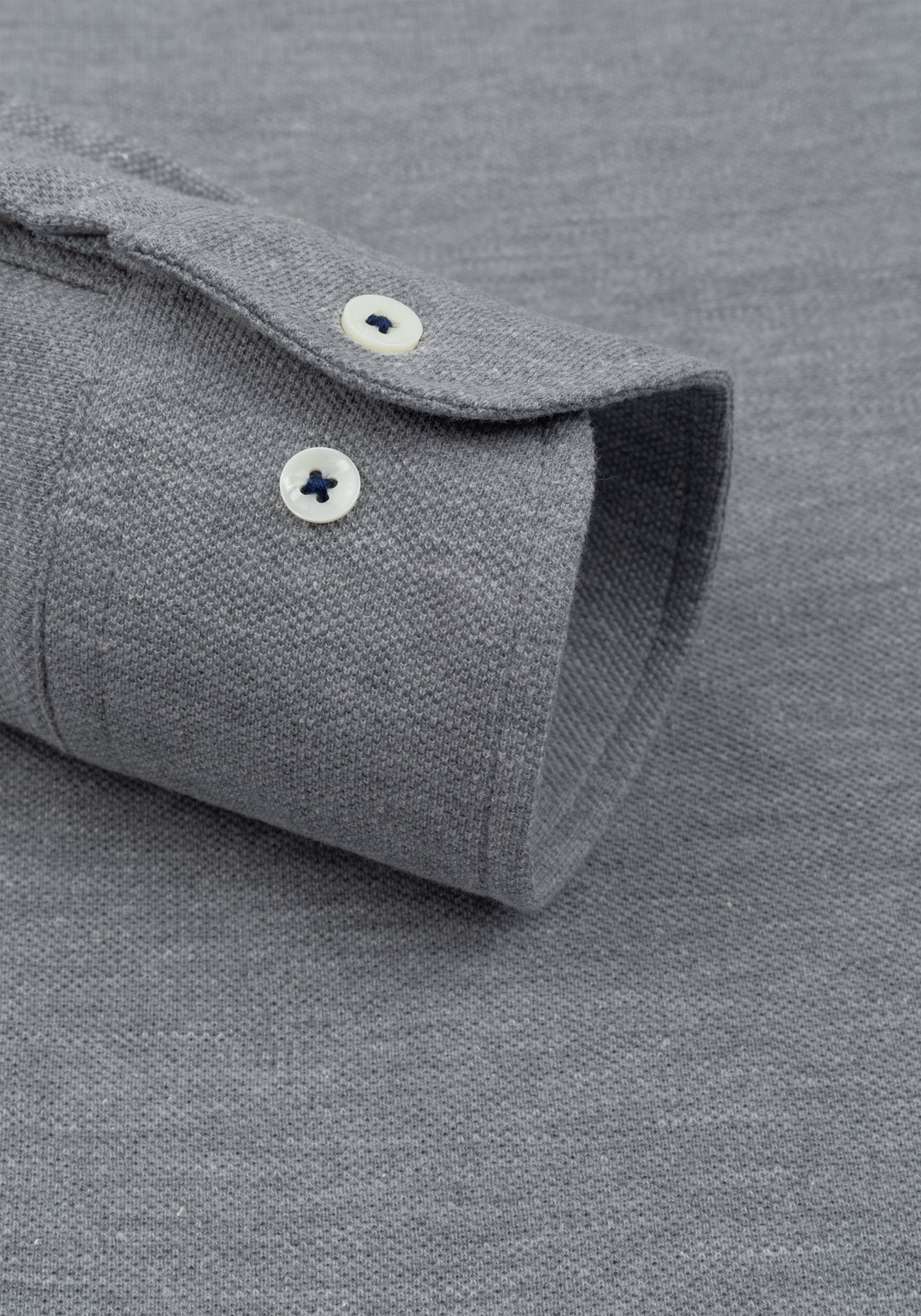 Powder Grey Piqué Shirt