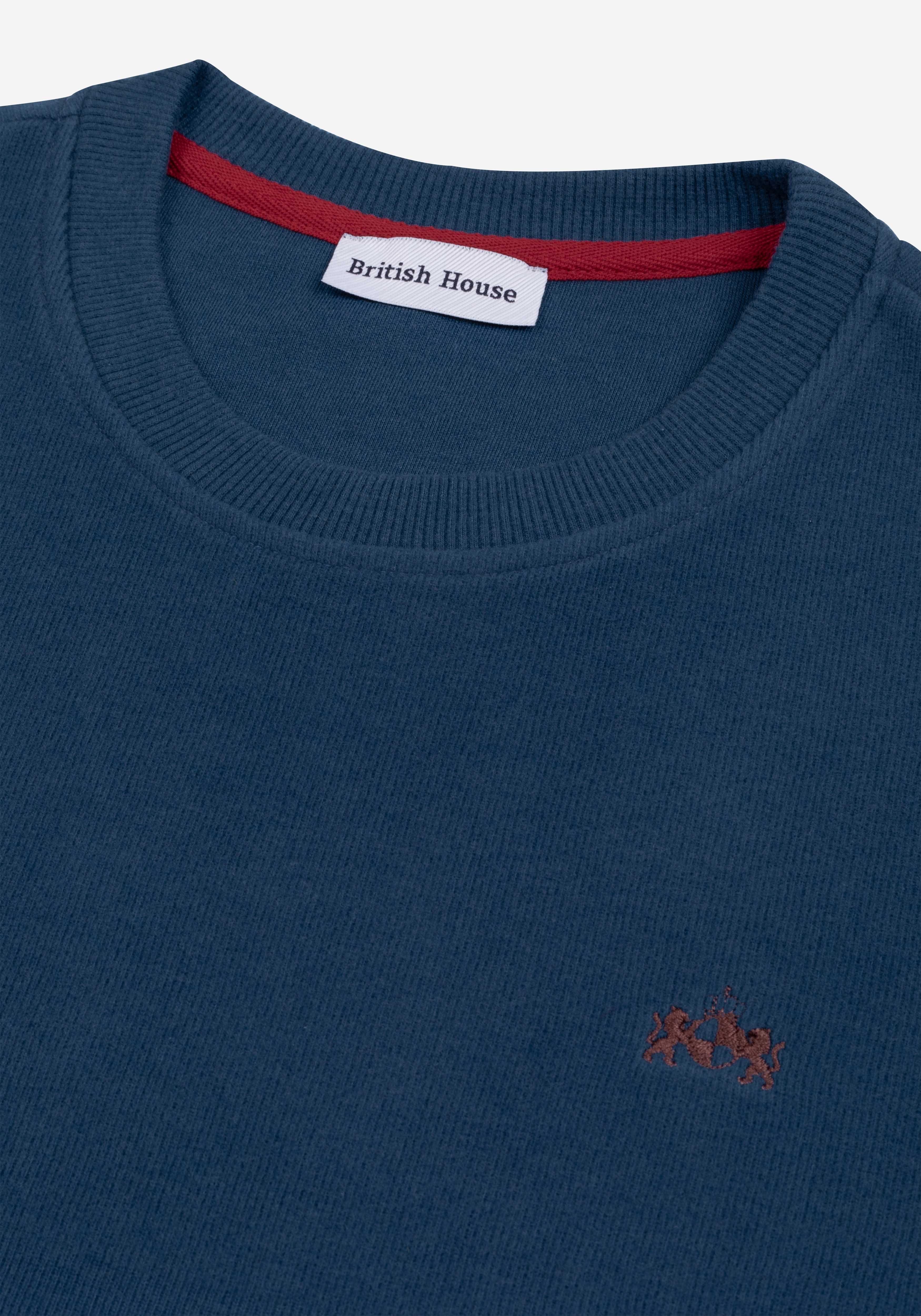 Midnight Indigo Cotton Sweatshirt