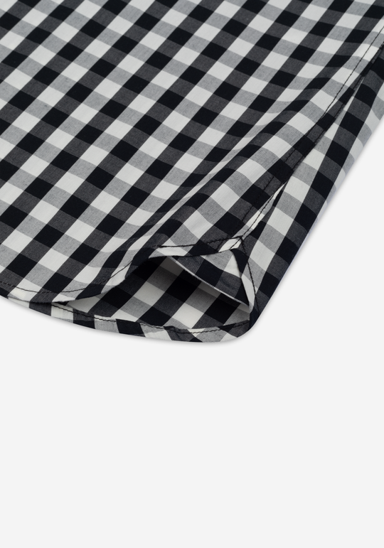 Lunar Black Checked Oxford Shirt